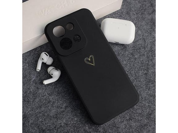 Maska Golden Heartbeat za Xiaomi Redmi 15C (173mm) crna