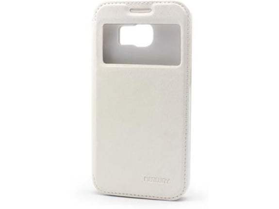 Maska na preklop Mercury View za Samsung G928 S6 Edge+ bela