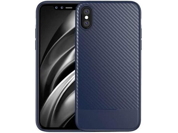 Maska Semicarbon za iPhone XS Max plava