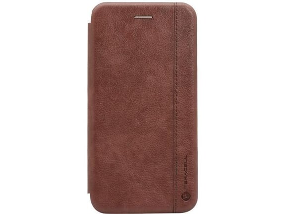 Maska na preklop Teracell Leather za Huawei Honor 10 tamno braon.