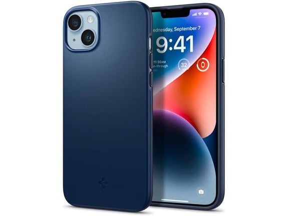 Maska Spigen Thin Fit za iPhone 14 tamno plava