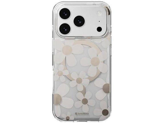 Maska Mag Case SwitchEasy Fleur za iPhone 17 Pro Max zlatno siva