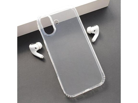 Maska Skin Silikon with pluggy za iPhone 17 transparent