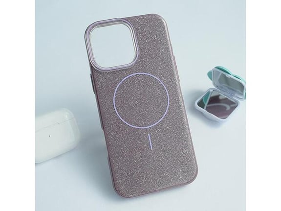 Maska Mag Case Fashion Glitter za iPhone 16 Pro Max ljubicasta