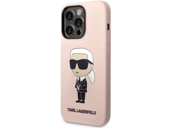 Maska Karl Lagerfeld Liquid Silicone Ikonik NFT za iPhone 13 Pro Pink