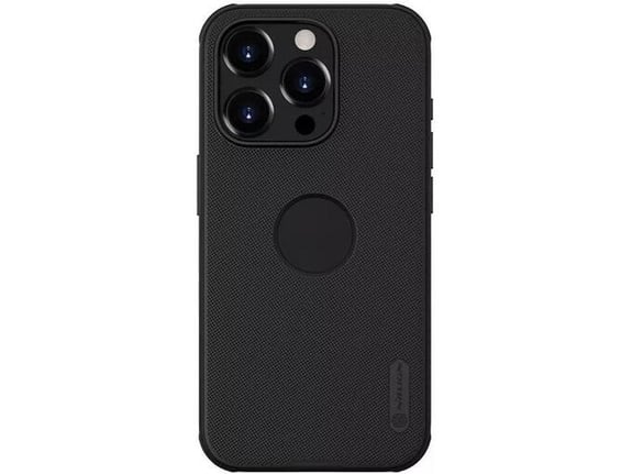 Maska Nillkin Super Frosted Shield Pro za iPhone 15 Pro (sa otvorom za logo) crna