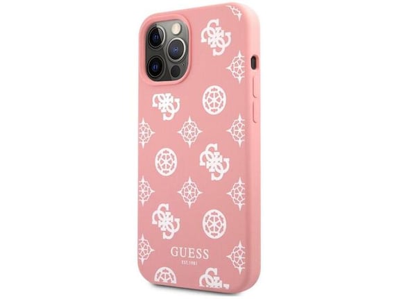 Maska Guess White Peony za iPhone 12 Pro Max pink