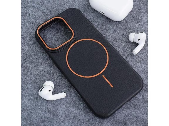 Maska Mag Case Summer Beats za iPhone 16 Pro crno narandzasta