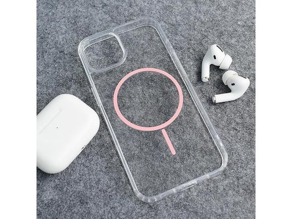 Maska Mag Case Clear Slim za iPhone 13/ 14 roze