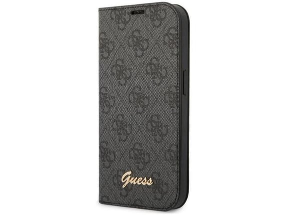 Maska na preklop Guess PC/ TPU 4G Metal Camera Outline Book za iPhone 14 crna.
