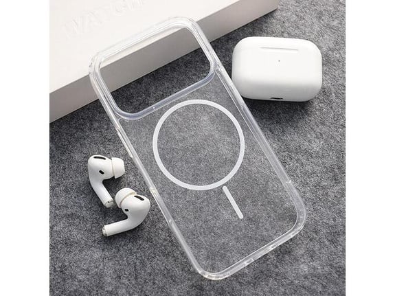 Maska Mag Case Clear Slim za iPhone 17 Pro Max bela