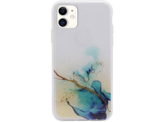 Maska Water Spark za iPhone 12 mini transparent plava