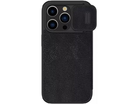 Maska na preklop Nillkin Qin Pro za iPhone 15 Pro Max crna