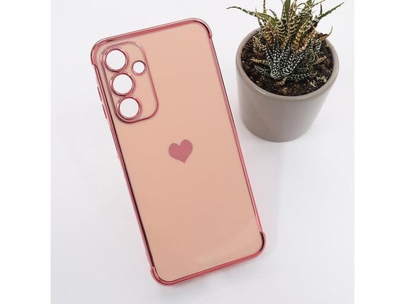 Maska Heart Frame za Samsung A17 5G/ A175F roze