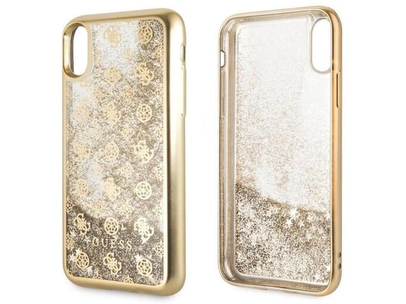 Maska Guess Faceplate Liquid Shine za iPhone X/ XS zlatna.