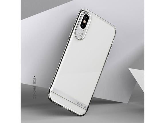 Maska Usams Q-plating case za iPhone X/ XS srebrna