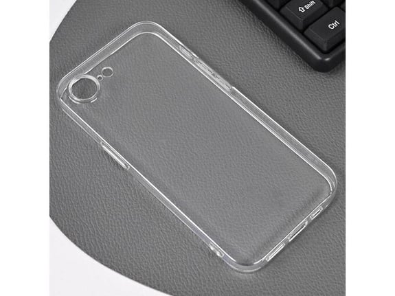 Maska Skin Silikon with pluggy za iPhone 16e transparent