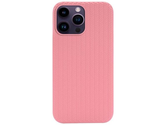 Maska Knit za iPhone 14 Pro roze.