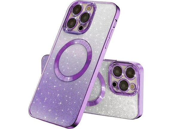 Maska Mag Case Electroplated za iPhone 14 Pro ljubicasta