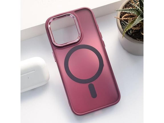 Maska Candy Shield Mag Case za iPhone 15 Pro bordo