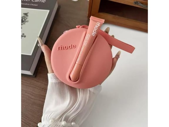 Rhode LIPGLOSS CASE + LIP TINT peach pit