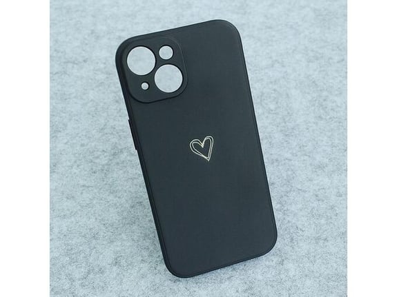 Maska Golden Heartbeat za iPhone 13 crna
