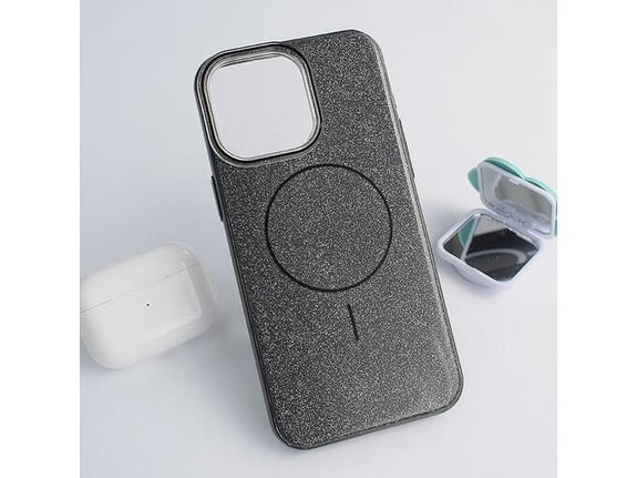 Maska Mag Case Fashion Glitter za iPhone 15 Pro Max crna