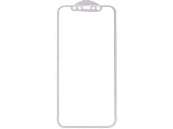 Zastitno staklo 5D FULL COVER za iPhone XR/ 11 belo.