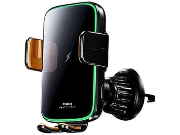 Auto drzac za telefon za ventilaciju sa bezicnim punjenjem REMAX RM-C69 15W crni