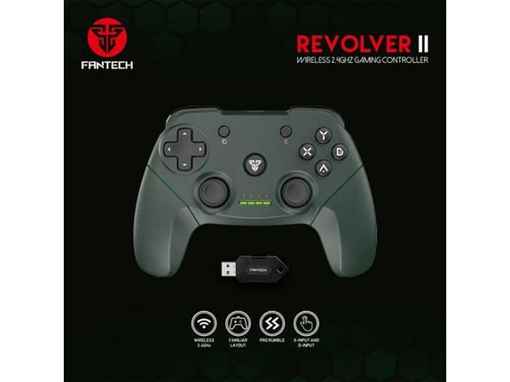 Joypad wireless Fantech WGP12 Revolver II zeleni