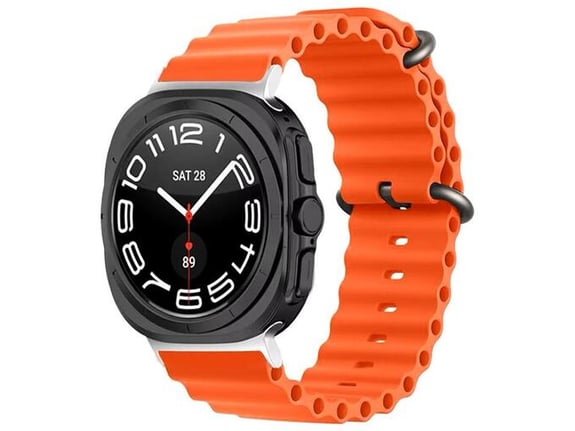 Silikonska narukvica za pametni sat Samsung Galaxy watch Ultra 47 mm narandzasta