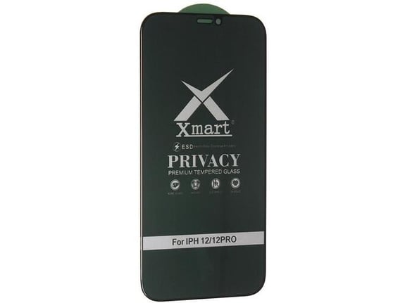 Zastitno staklo XMART 9D Privacy za iPhone 12/ 12 Pro