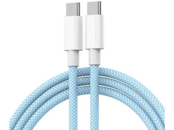 Kabel KONFULON Joko DL22 5A 60W Type-C na Type-C plavi 1m