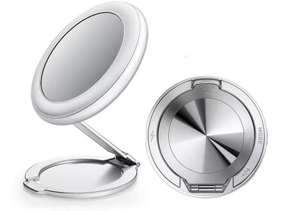 Drzac za mobilni telefon magnetni Ring sa ogledalom sivi