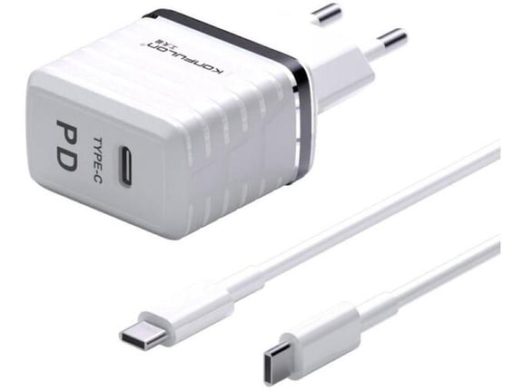 Kucni punjac KONFULON Joko C32D+DC15 PD 20W sa kablom Type-C na Type-C