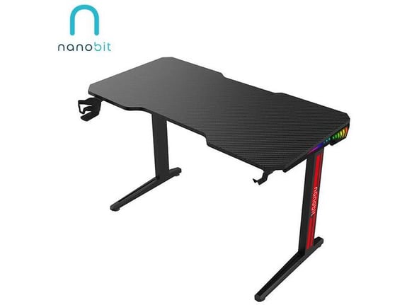 Gaming sto Nanobit NB503 RGB 140cm Midnight Black
