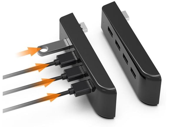 Docking station DOBE USB HUB TP5-0576 za PS5/ PC/ Laptop crni