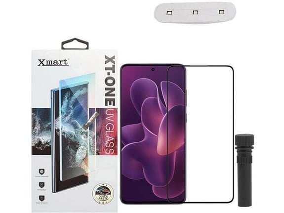 Zastitno staklo XMART UV Glue Full Cover + lampa za Motorola Edge 60 Pro