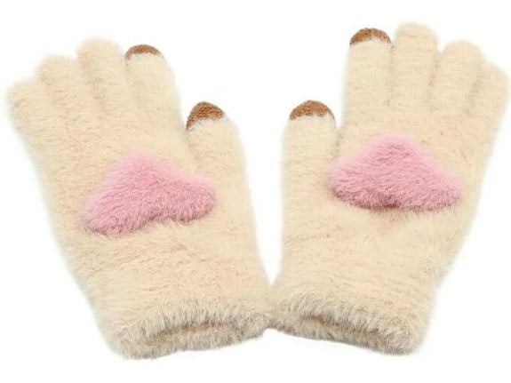 Rukavice za touch screen GENTLE krem