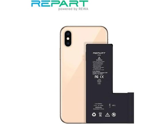 Baterija REPART za iPhone XS (Bez IC konektora) (2658 mAh)