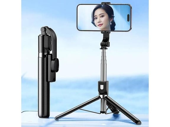 Stativ Tripod Wireless + Selfie Stick REMAX P17 1.3m crni