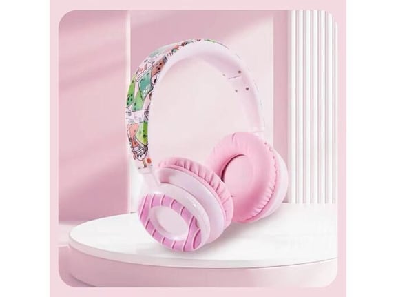 Bluetooth slusalice KE33 roze