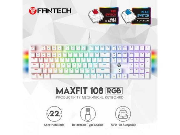 Tastatura mehanicka Gaming Fantech MK855 RGB Maxfit 108 Space Edition (Red switch)
