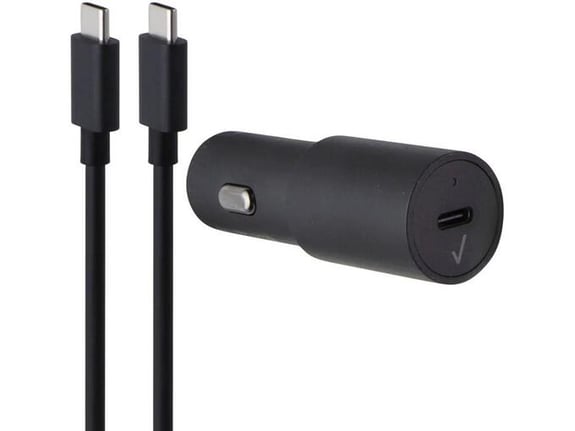Auto punjac 45W Type-C na Type-C crni