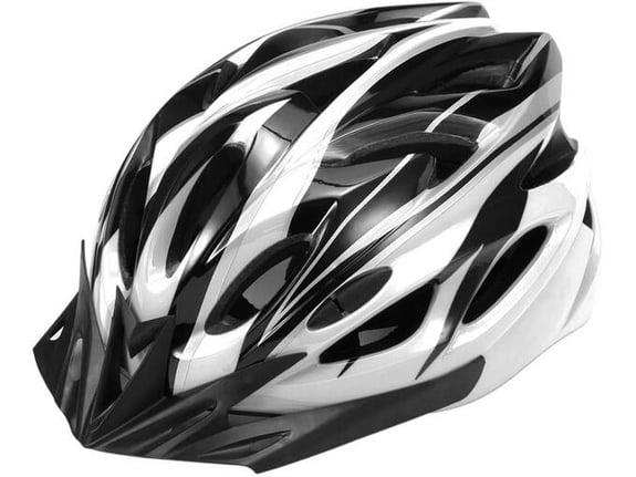 Kaciga za trotinet,rolere,skateboard RZ281 (L 58-62 cm) belo crna