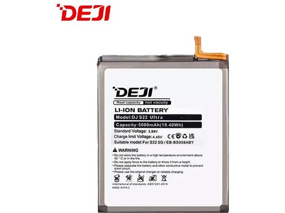 Baterija DEJI za Samsung S22 Ultra EB-BS908ABY (5000 mAh)
