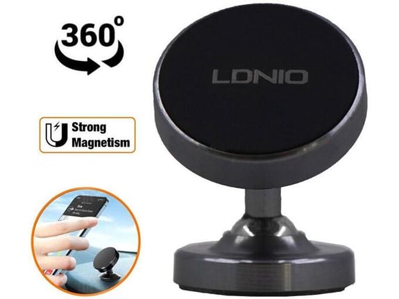 Auto drzac za telefon magnetni LDNIO MG08 crni