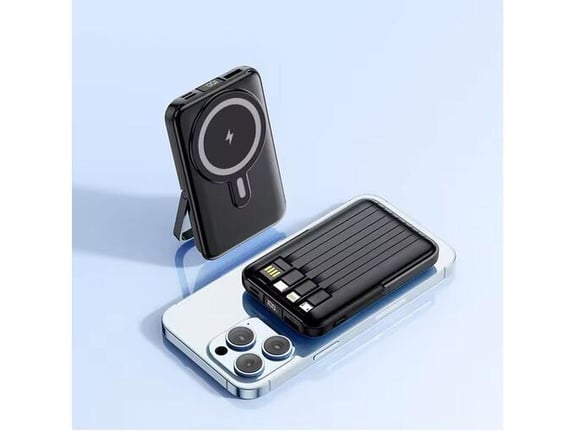 Power Bank Mag Charger PD 66W 5000 mAh crni