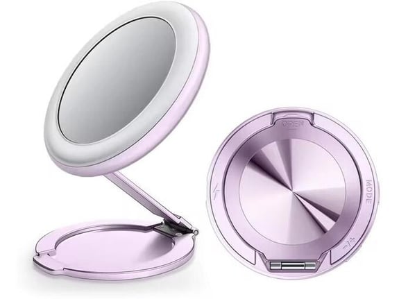 Drzac za mobilni telefon magnetni Ring sa ogledalom roze