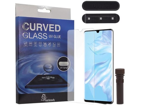 Zastitno staklo UV Glue Full Cover+ lampa za Huawei P30 Pro